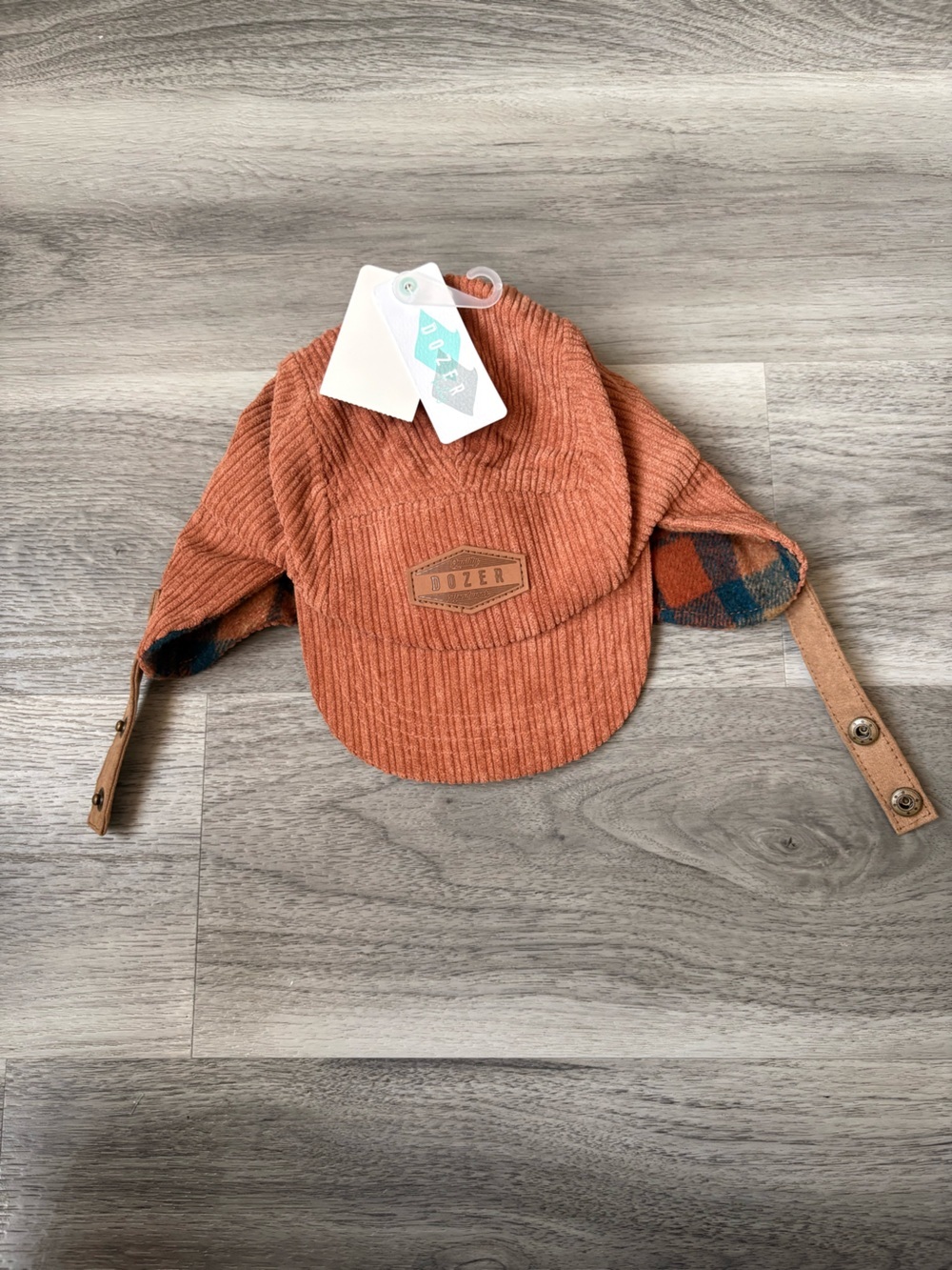 NWT Dozer Evans Rust Trapper Hat – 12-24 Months